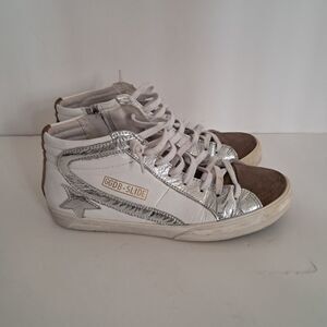Golden Goose Sneakers Women's 38 Leather GGDB Slide High Top Italy Designer